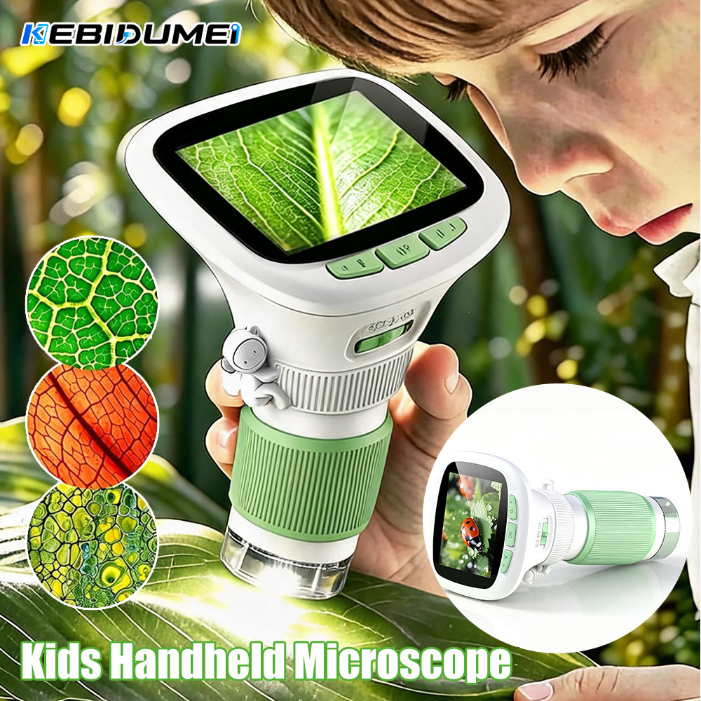 Science Max - Microscope portatif pour enfants KEBIDUMEI avec
